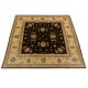 Dywan Ziegler Farahan 100% wełna kamienowana ręcznie tkany luksusowy 200x200cm brązowy ornamenty