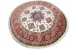 Królewski okrągły dywan Kazak tkany ręcznie 250x250cm
