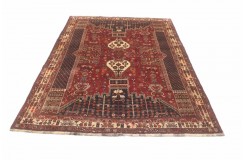 Bogaty perski dywan Shiraz z Iranu ok 170x250 tradycyjny czerwony