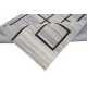 Ciepły wełniany dywan na zimę, szary beżowy geometryczny 100% wełniany dywan tafting 160x230cm