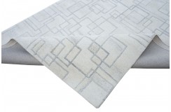Szaro beżowy 100% wełniany dywan Gabbeh tuftowany 160x230cm ciepły
