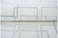 Szaro beżowy 100% wełniany dywan Gabbeh tuftowany 160x230cm ciepły