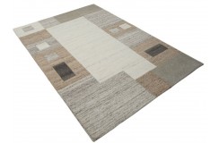 Brąz beż 100% wełniany dywan Gabbeh tuftowany 160x230cm ciepły