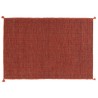 Ręcznie tkany ceglasty dwustronny kilim - dywan płasko tkany z Indii 200x300cm