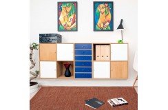 Ręcznie tkany ceglasty dwustronny kilim - dywan płasko tkany z Indii 200x300cm