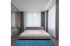 Ręcznie tkany niebieski dwustronny kilim - dywan płasko tkany z Indii 140x200cm