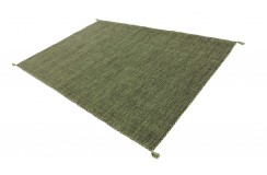 Ręcznie tkany kilim z Indii 200x300cm zielony, dwustronny