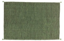 Ręcznie tkany zielony dwustronny kilim - dywan płasko tkany z Indii 140x200cm