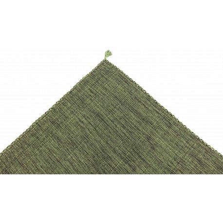 Ręcznie tkany zielony dwustronny kilim - dywan płasko tkany z Indii 120x180cm