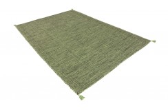Ręcznie tkany kilim z Indii 120x180cm zielony, dwustronny
