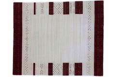 Beżowy ekskluzywny dywan Gabbeh Loribaft Indie 250x350cm 100% wełniany