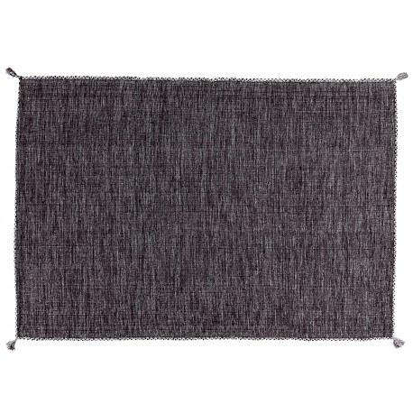 Ręcznie tkany szary dwustronny kilim - dywan płasko tkany z Indii 200x300cm