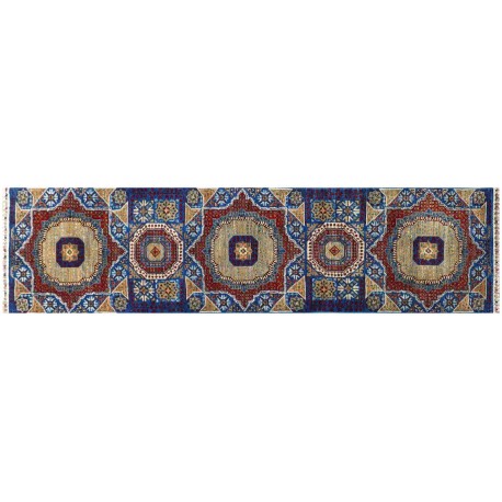 Dywan Ziegler Farahan Mamluk 100% wełna kamienowana ręcznie tkany luksusowy chodnik 80x300cm klasyczny kolorowy