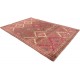 Czerwony etniczny dywan Berber z Afganistanu etniczny do salonu 100% wełniany 200x300cm ręcznie tkany