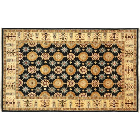 Dywan Ziegler Classic 100% wełna kamienowana ręcznie tkany luksusowy ok 200x300cm ciemny ornamenty