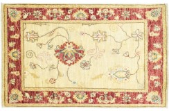 Dywan Ziegler Classic 100% wełna kamienowana ręcznie tkany luksusowy 60x90cm beżowy ornamenty