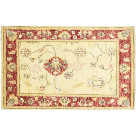 Dywan Ziegler Classic 100% wełna kamienowana ręcznie tkany luksusowy 60x90cm beżowy ornamenty