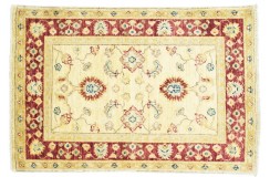 Dywan Ziegler Classic 100% wełna kamienowana ręcznie tkany luksusowy 60x90cm beżowy ornamenty