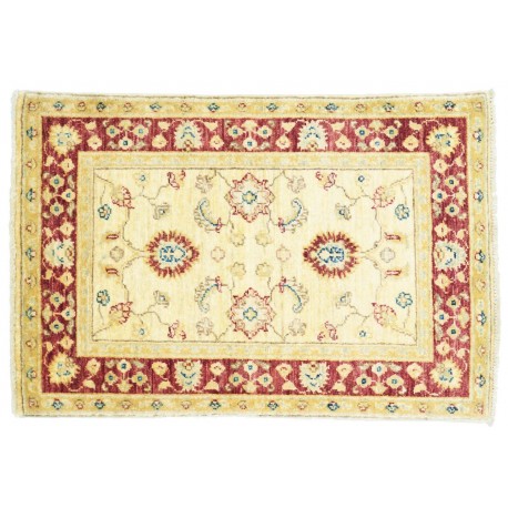 Dywan Ziegler Classic 100% wełna kamienowana ręcznie tkany luksusowy 60x90cm beżowy ornamenty