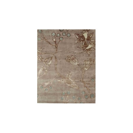 Wełna i jedwab ręcznie tkany dywan Nepal Exclusive w kwiaty 250x300cm piękny