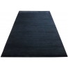 Gładki 100% wełniany dywan Gabbeh Handloom czarny 200x300cm bez wzorów