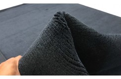 100% wełna gruby dywan handloom Lori z Indii czarny 200x300cm
