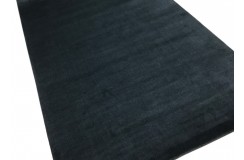100% wełna gruby dywan handloom Lori z Indii czarny 200x300cm