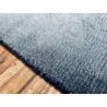 100% wełna gruby dywan handloom Lori z Indii czarny 200x300cm