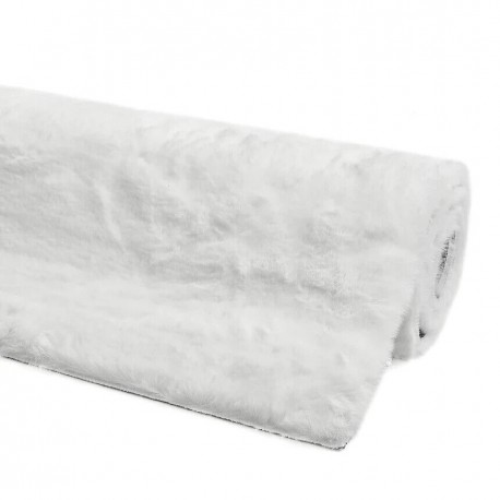 Dywan shaggy Andiamo Novara 120x170cm biały 100% poliester miękkie futerko