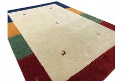 Kolorowy ekskluzywny dywan Gabbeh Loribaft Indie 140x200cm 100% wełniany