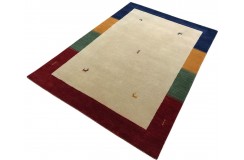 Kolorowy ekskluzywny dywan Gabbeh Loribaft Indie 140x200cm 100% wełniany