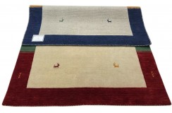 Kolorowy ekskluzywny dywan Gabbeh Loribaft Indie 140x200cm 100% wełniany
