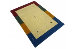 Kolorowy ekskluzywny dywan Gabbeh Loribaft Indie 140x200cm 100% wełniany