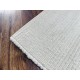 Luksusowy EKO dywan płasko tkany Tisca Olbia Line  biały 200x290cm 100% wełna filcowana zaplatany dwustronny