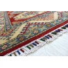 Królewska czerwień dywan Kazak tkany ręcznie przez Nomadów 100x150cm