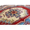 Królewska czerwień dywan Kazak tkany ręcznie przez Nomadów 100x150cm