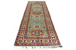 Królewska czerwień dywan Kazak tkany ręcznie przez Nomadów 60x180cm