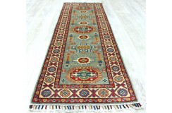 Królewska czerwień dywan Kazak tkany ręcznie przez Nomadów 60x180cm