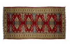 Królewski dywan Kazak gęsto tkany piękny 100% wełna ręcznie tkany z Afganistanu ekskluzywny chodnik 80x300cm