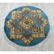Królewski dywan Kazak Ziegler gęsto tkany piękny 100% wełna ręcznie tkany z Afganistanu ekskluzywny okrągły 1x1m