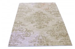 Ciepły dywan indyjski 100% wełna owcza nowoczesny wzór 170x240cm