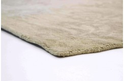 Ciepły dywan indyjski 100% wełna owcza nowoczesny wzór 170x240cm