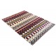 Ręcznie tkany dywan Modern z Indii 100% wełna 180x240cm mozaika arabeska w pasy, kolorowy