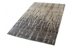 Ciepły dywan indyjski 100% wełna owcza nowoczesny wzór 170x240cm