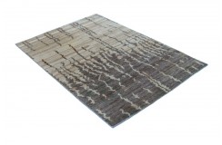 Ciepły dywan indyjski 100% wełna owcza nowoczesny wzór 170x240cm