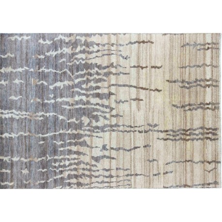 Ręcznie tkany dywan Modern z Indii 100% wełna 160x230cm wzór abstrakcyjny vintage