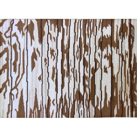 Ręcznie tkany dywan Modern z Indii 100% wełna 170x240cm wzór abstrakcyjny vintage