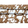 Ciepły dywan indyjski 100% wełna owcza nowoczesny wzór 170x240cm