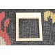Ręcznie tkany dywan Modern z Indii 100% wełna 170x240cm motywy ludowe, czarny