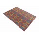 Ręcznie tkany dywan Modern z Indii 100% wełna 170x240cm wzór abstrakcyjny szary nowoczesny